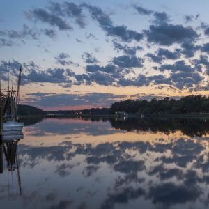 shrimp boat, lowcounttry, sunset, blue, boat, tidal creek