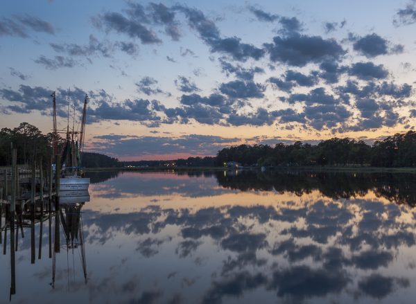 shrimp boat, lowcounttry, sunset, blue, boat, tidal creek